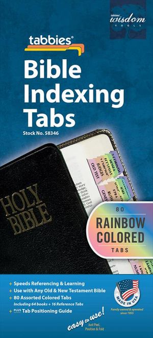 DIC BA-58349 BIBLE INDEX TABS NOAHS ARK RAINBOW