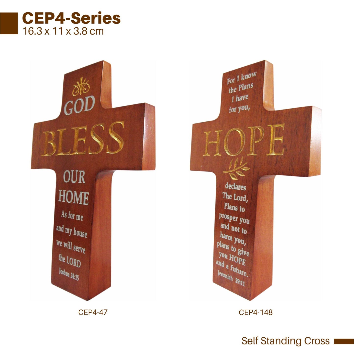 SH CEP4-148 TABLE TOP CROSS HOPE FOR I KNOW THE PL