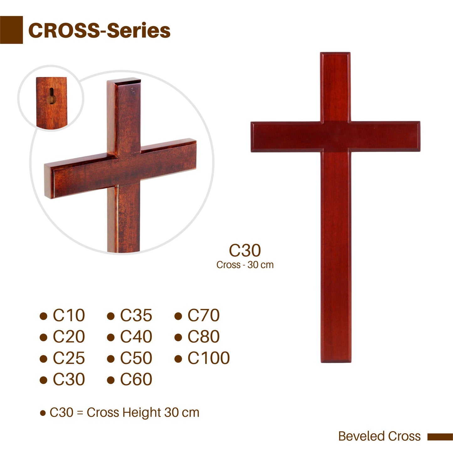 SH CS40SB CROSS 40CM SQUARE BASE