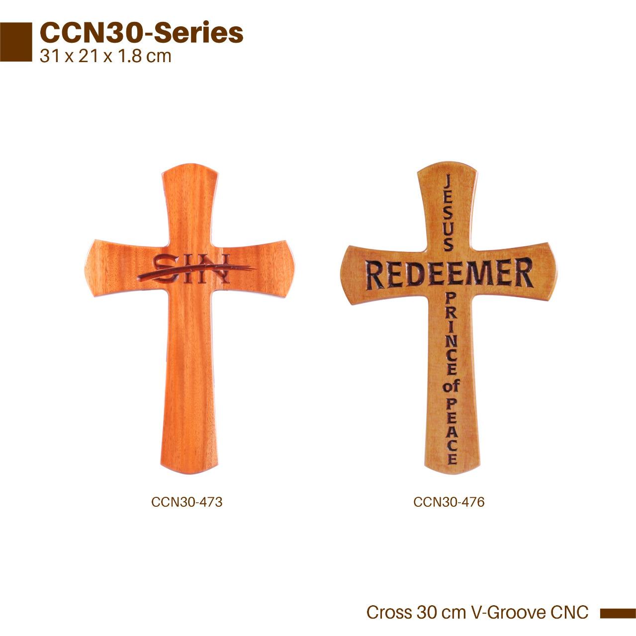 SH CCN30-453 V GROOVE CNC CROSS 30CM JESUS OUR BUR