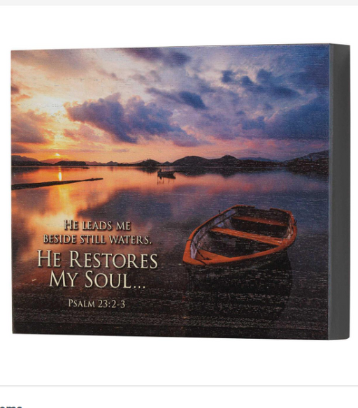 DIC TPLK108-21 PLAQUE HE RESTORES MY SOUL