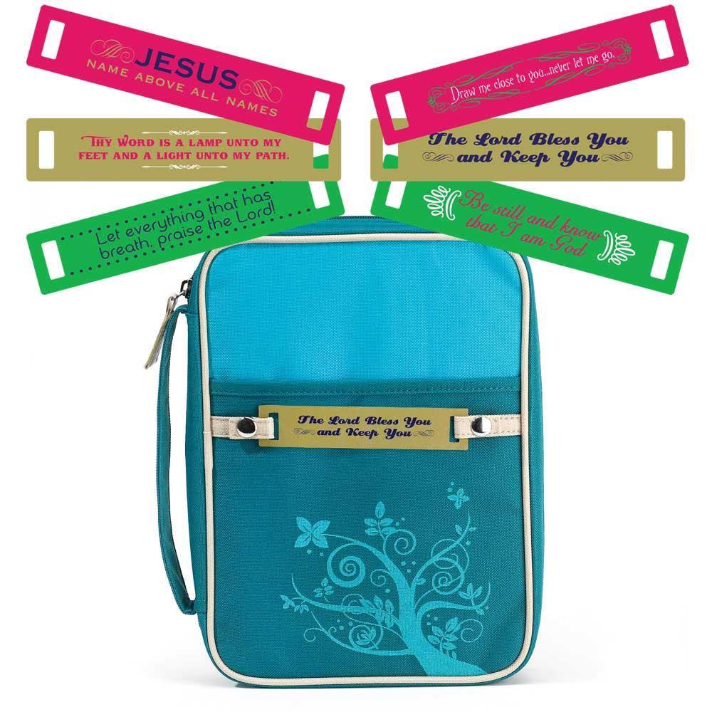 DIC BCK-131 TURQUOISE CHANGEABLE TAG BIBLE COVER