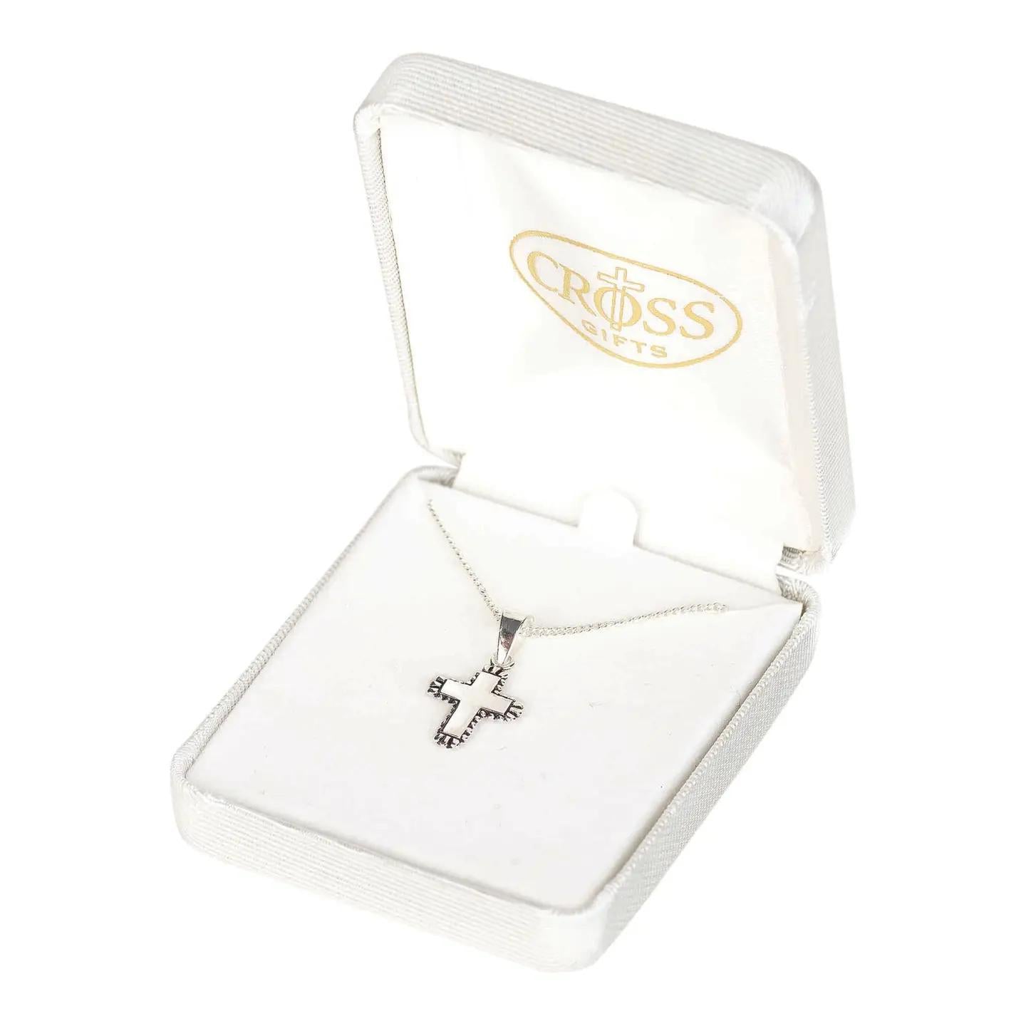 DIC 73-7834P NECKLACE BUD CROSS 13IN CHAIN