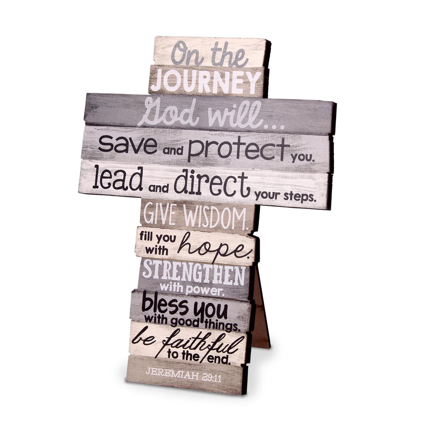 LCP 11424 CROSS MDF STACKED SMALL JOURNEY