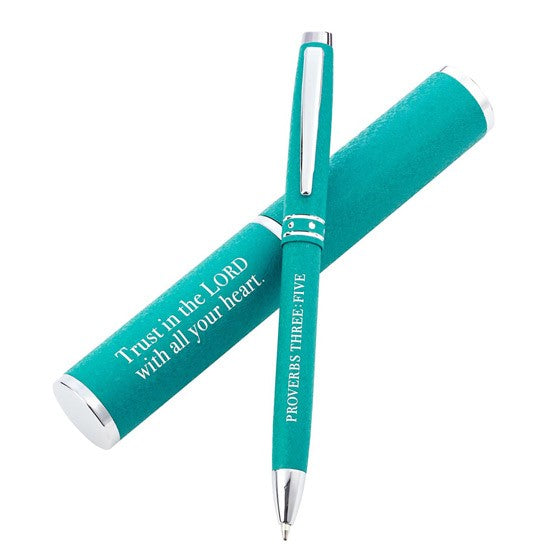 CAG PEN290 STYLISH PEN & CASE GIFT SET TEAL