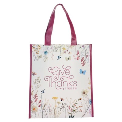 CAG TOT156 TOTE BAG NON WOVEN PP GIVE THANKS