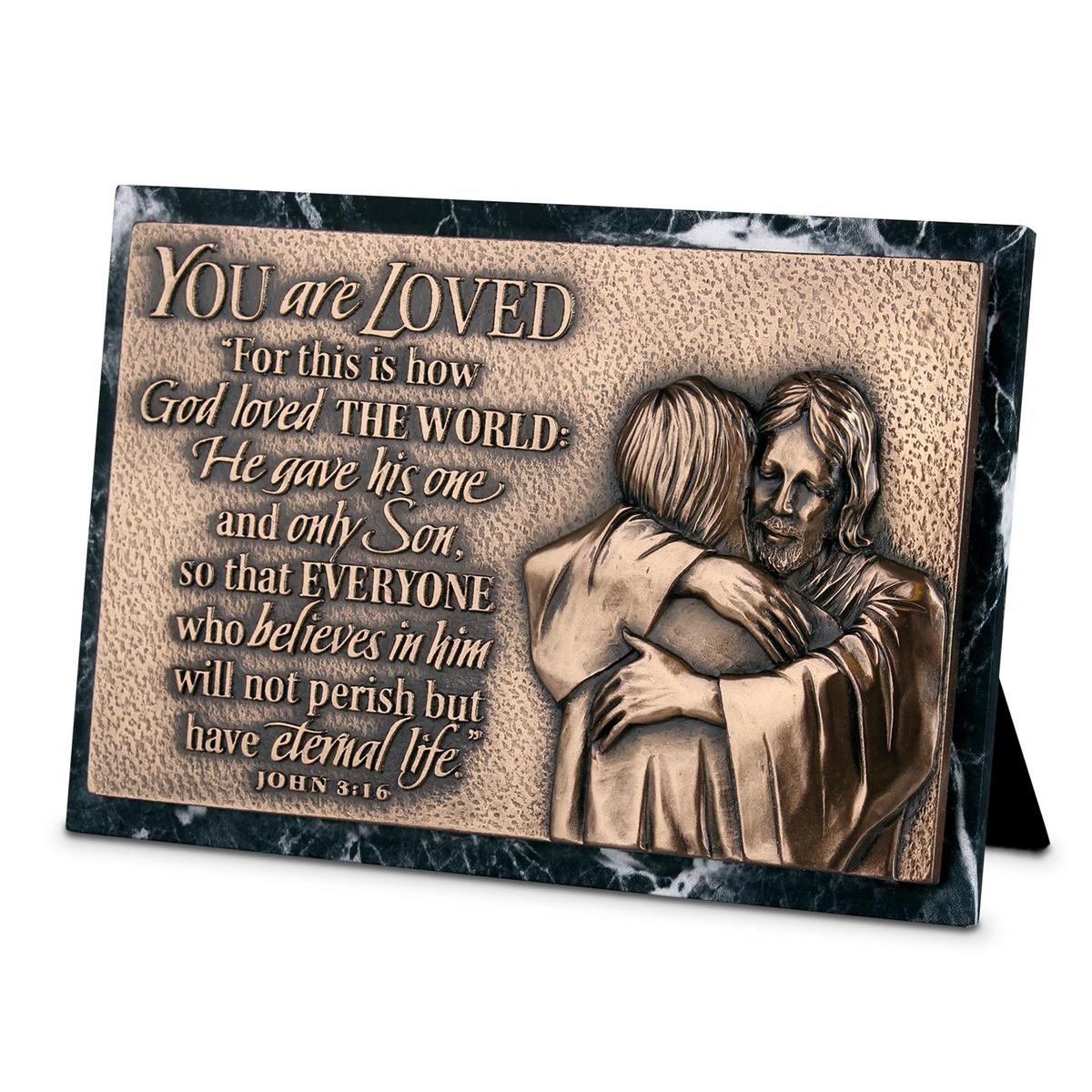 LCP 20701 MOF PLAQUE SCULPTURE LOVED