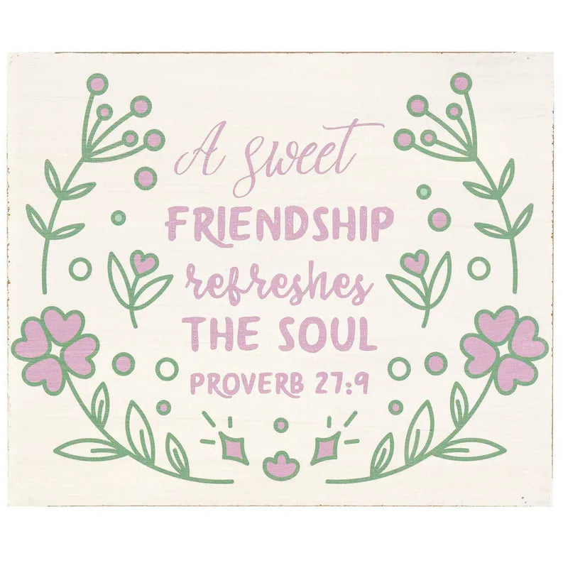 DIC TPLK108-4 PLAQUE SWEET FRIENDSHIP
