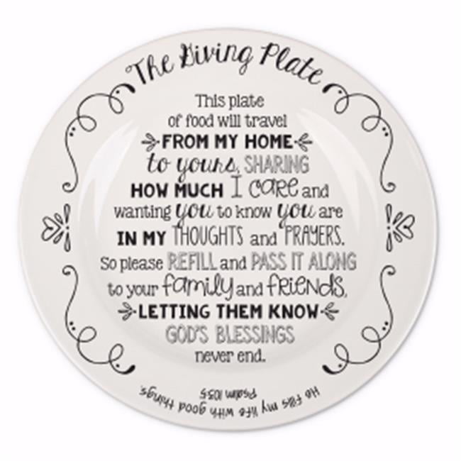 LCP 51103 PLATE CERAMIC THE GIVING PLATE PRAYING F