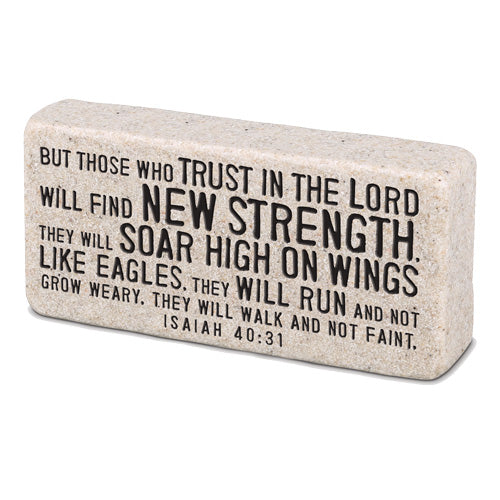 LCP 40606 TABLETOP SCRIPTURE BLOCK STRENGTH 2.25"H
