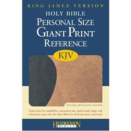 KJV TYN PERS SIZE GIANT PRINT IMLTR BLK/TAN