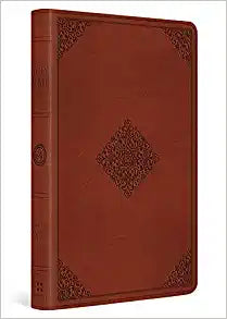 ESV LARGE PRT VALUE THINLINE BI TT TAN ORNA