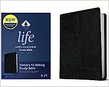 KJV TYN LIFE APP STUDY BI 3RD ED STD SZ BLACK BON