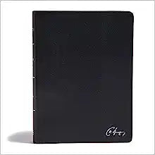 KJV HOL SPURGEON STUDY BI STANDARD SZ GENUINE LE BLACK