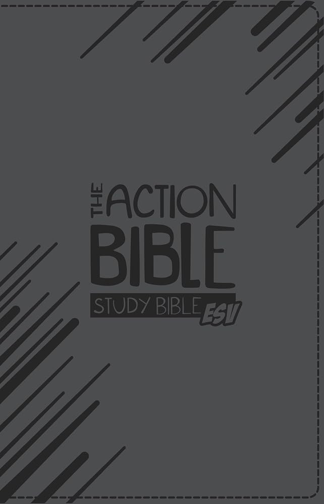 KIDS ESV ACTION STUDY BI PREMIUM ED VIRTUAL LEA SLATE GRAY