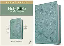 NLT TYN THINLINE LARGE PRT REF BIBLE LL TEAL