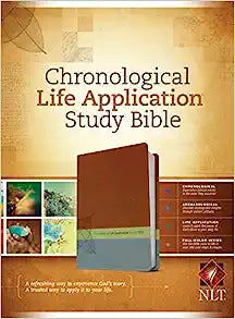 NLT LIFE APP CHRONOLOGICAL STUDY BI LL BRN/TEAL