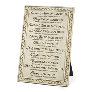 LCP 45005 PLAQUE WORD STUDY ONE ANOTHER SMALL