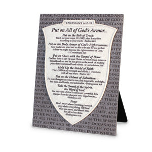 LCP 45015 PLAQUE STONE ARMOR OF GOD