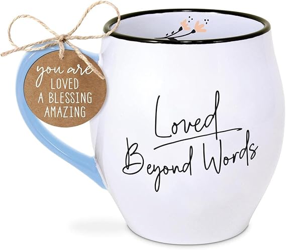 LCP 18806 MUG TOUCH OF COLOR LOVED BEYOND 18OZ