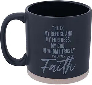LCP 18754 MUG HOLD HOPE FAITH RAW BOTTOM BLACK