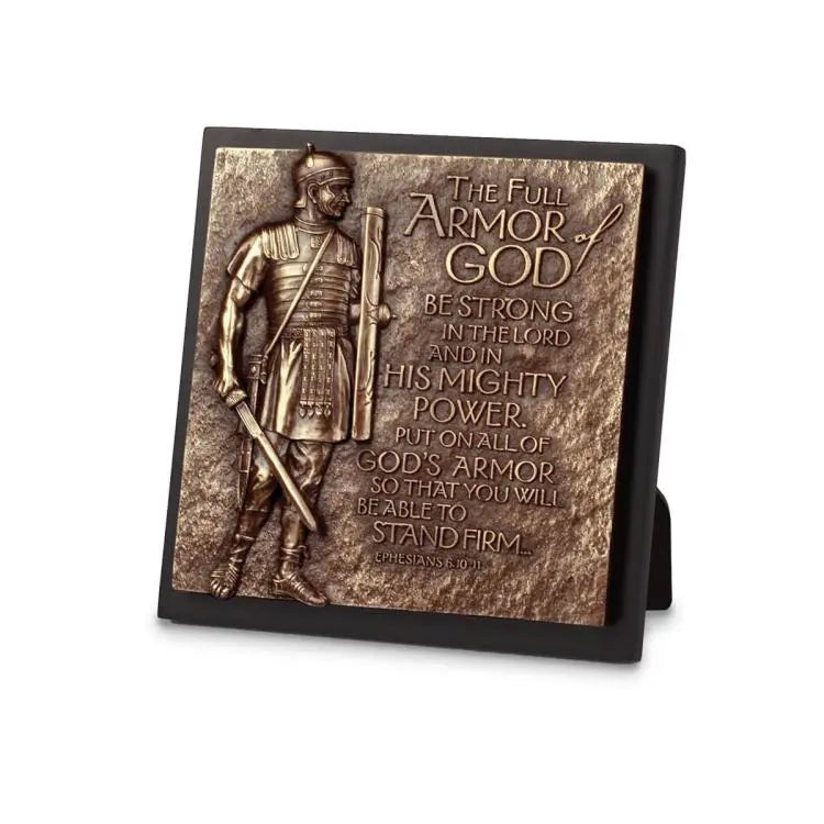 LCP 11772 MOF SCULPTURE PLAQUE ARMOR OF GOD