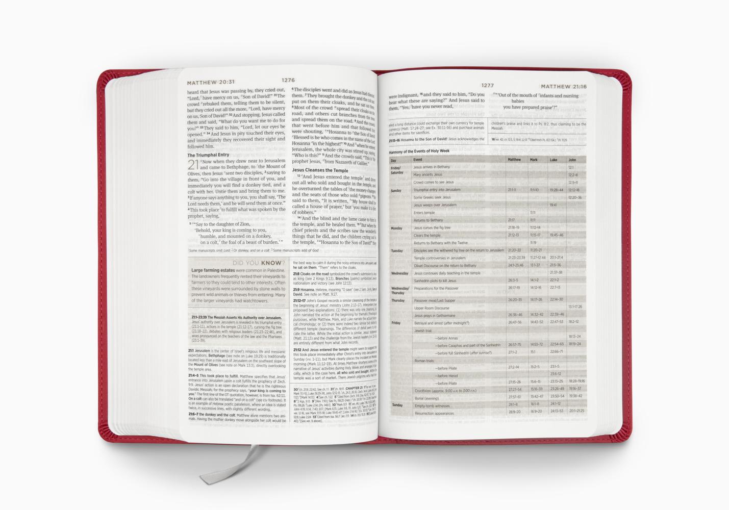 ESV STUDENT STUDY BIBLE (TT, BERRY, FLORAL)