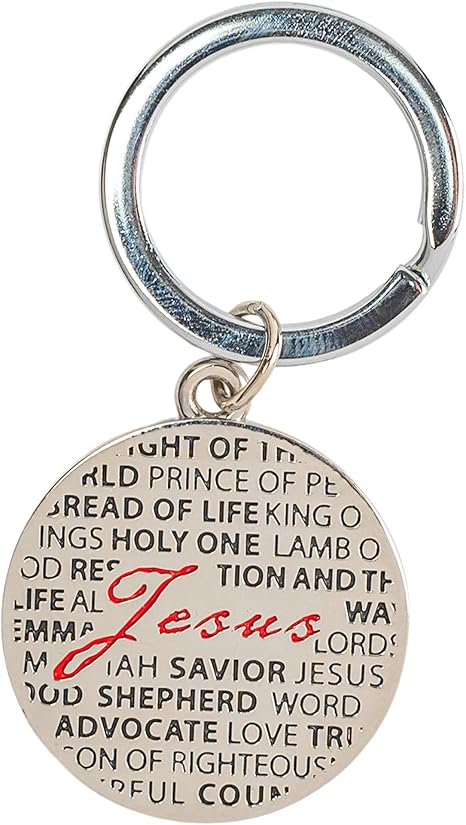 DIC KC-548 KEYRING NAMES OF JESUS METAL ROUND