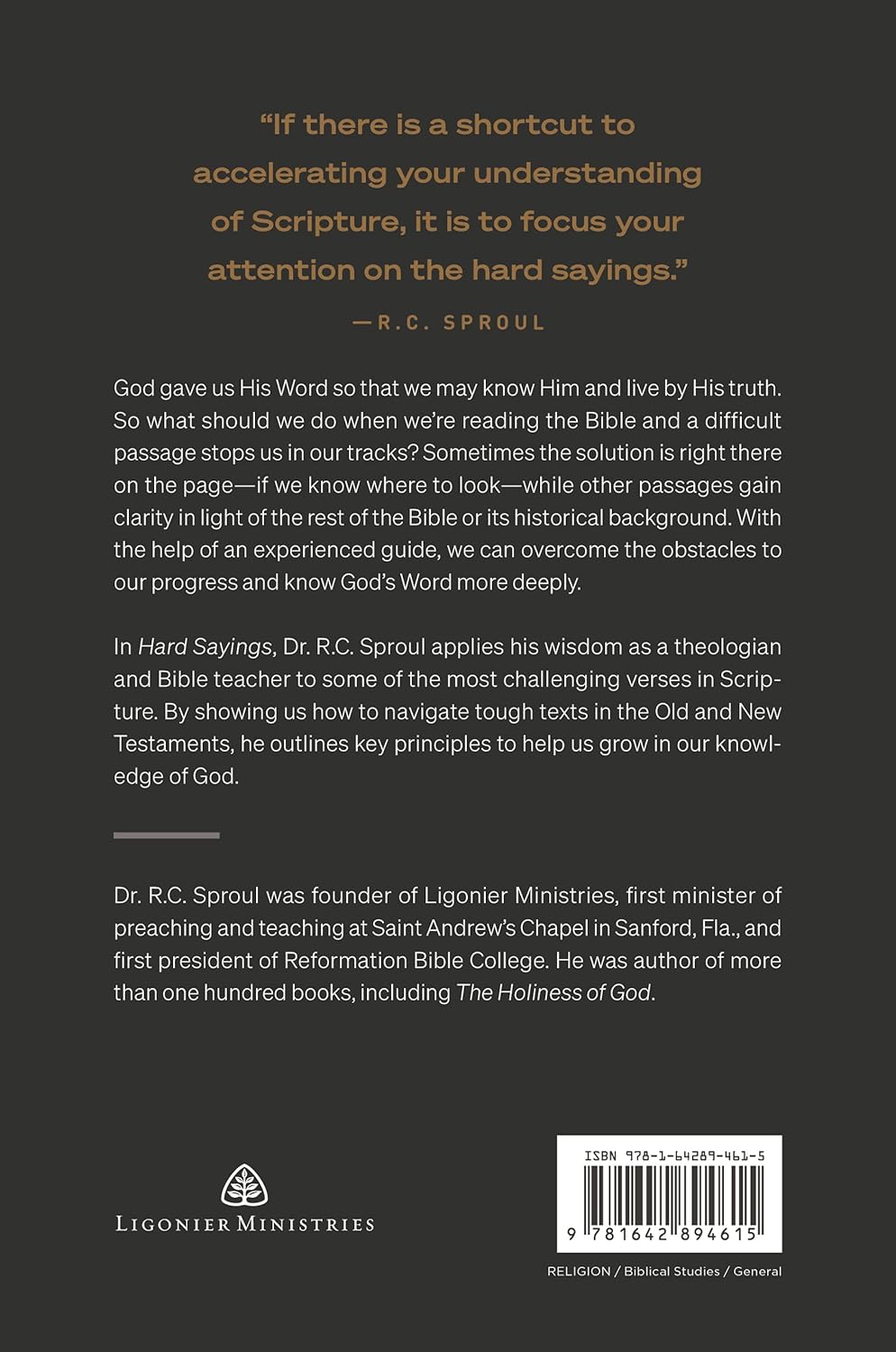 HARD SAYINGS RC SPROUL