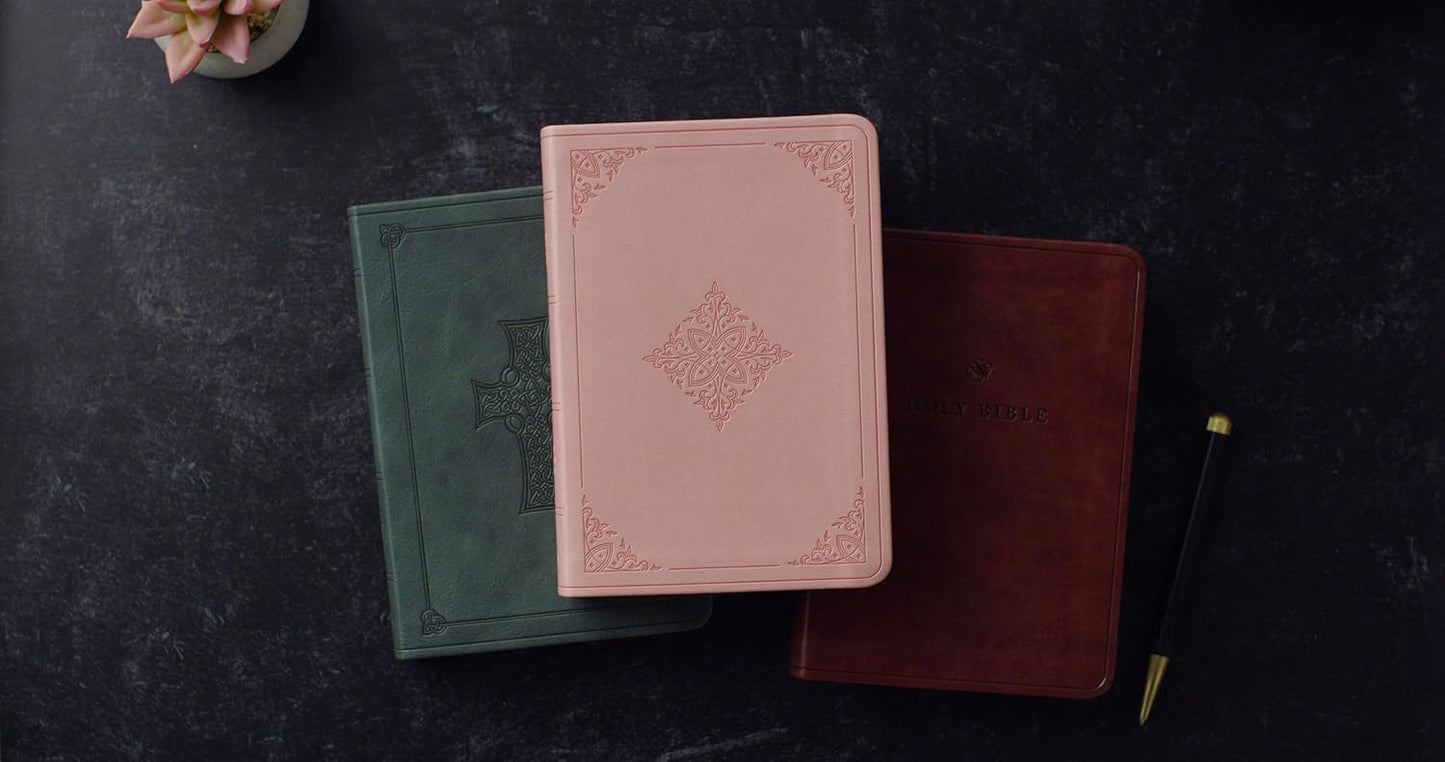 ESV VALUE LP COMPACT BIBLE TT, BLUSH