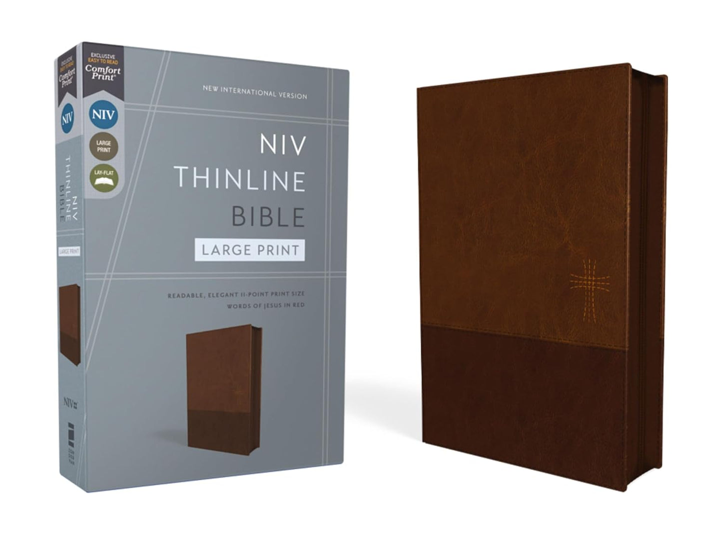 NIV THINLINE LP ZIPPER BROWN LS