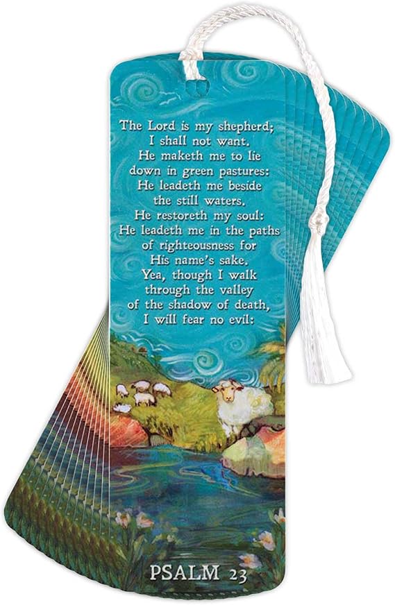 DIC BKMTL-162 TASSEL BOOKMARK 2X6 PSALM 23