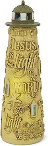 LCP FIGR-110 JESUS IS THE LIGHT LIGHTED FIGURINE 8"