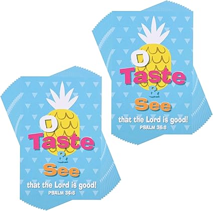 DIC IBB-301 ITTY BITTY CARD O TASTE & SEE PSALM 34:8
