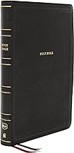 NKJV, DELUXE END-OF-VERSE REFERENCE BIBLE, PERSONAL SIZE LARGE PRINT, LEATHERSOFT, BLACK