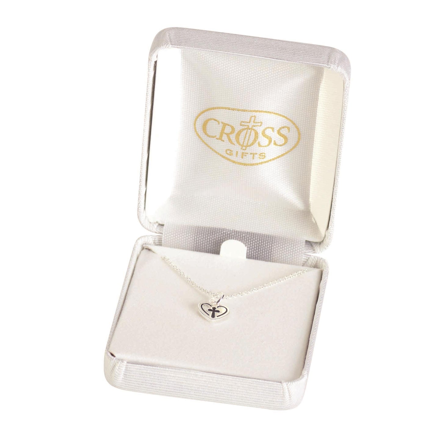 DIC 73-9053P NECKLACE HEART WITH CROSS