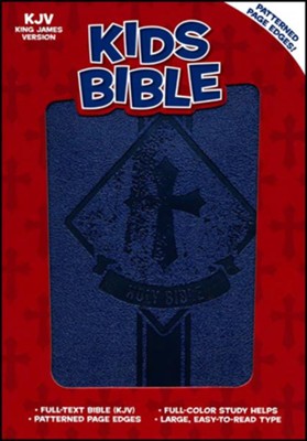 KJV HOL KIDS BI LT ROYAL BLUE
