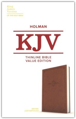 KJV THINLINE BI VALUE ED LEATHERTOUCH BROWN