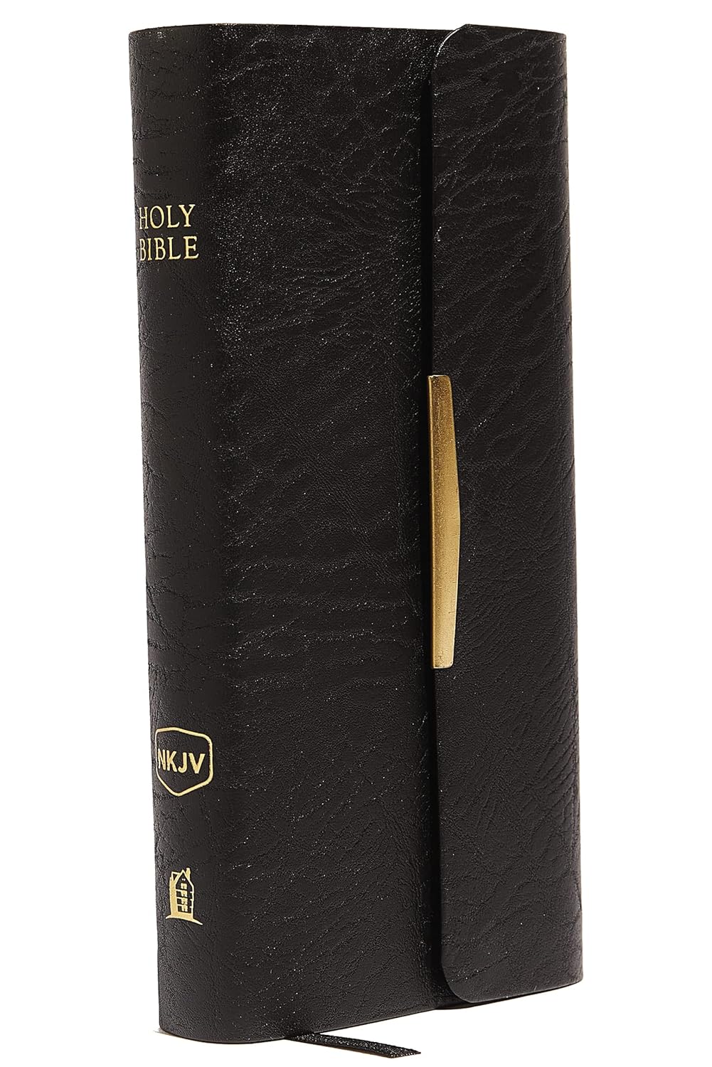 NKJV TN SLIM COMPACT BIBLE BL SNAP FLAP BLACK