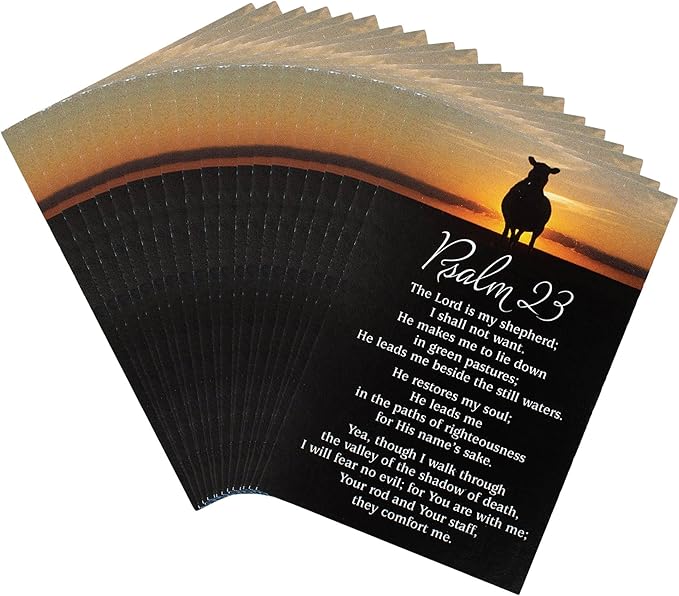 DIC IBB-165 ITTY BITTY BLESSING PSALM 23 2"X 3" CARD