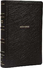 NKJV, END-OF-VERSE REFERENCE BIBLE, PERSONAL SIZE LARGE PRINT, LEATHERSOFT, BLACK, THUMB INDEXED