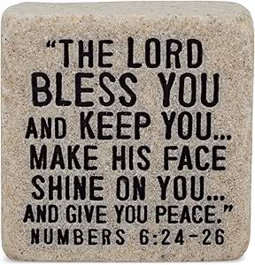 LCP 40762 TABLETOP SCRIPTURE STONE BLESSINGS2.25"H