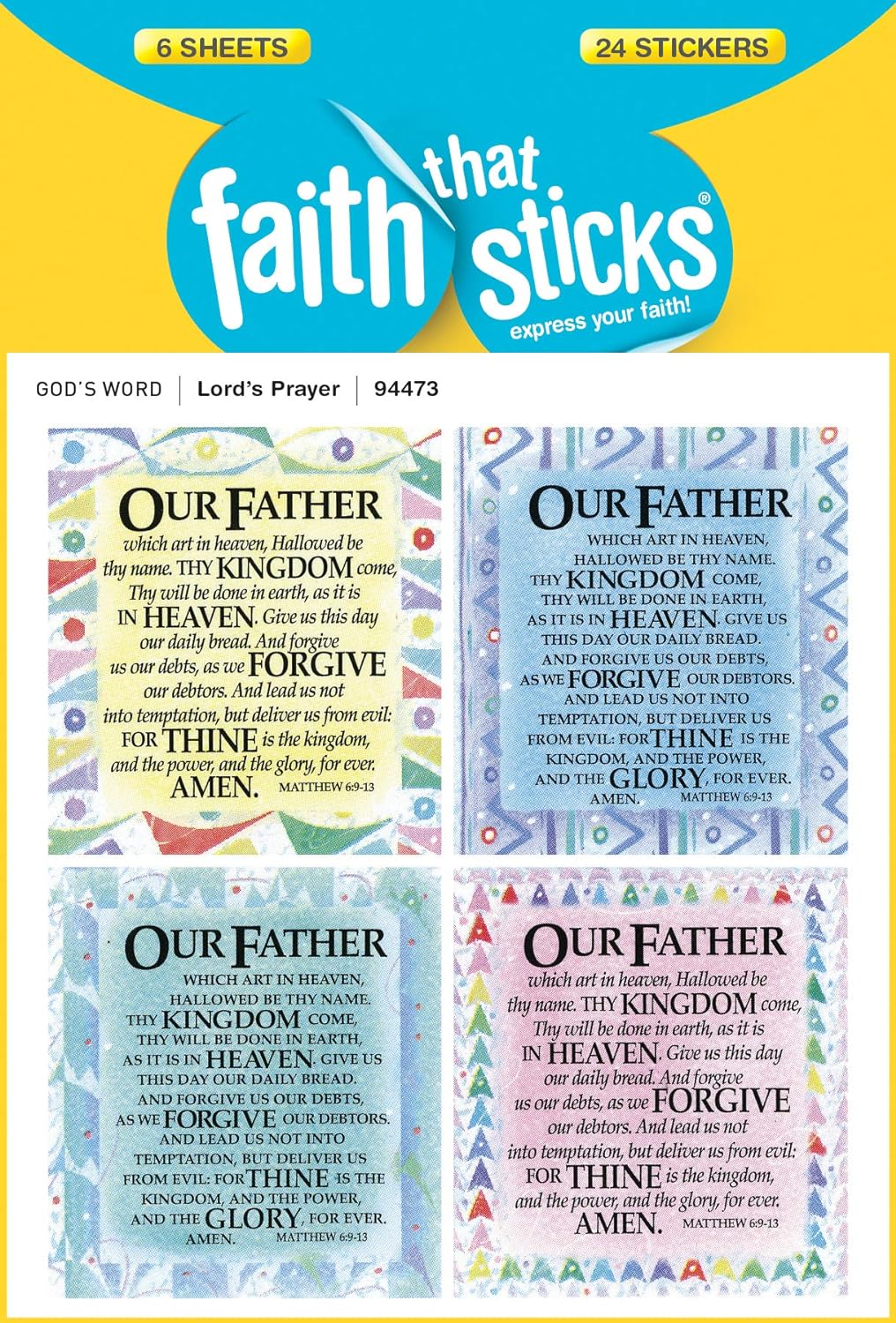 TYN CHRISTIAN FAITH THAT STICKS LORDS PRAYER