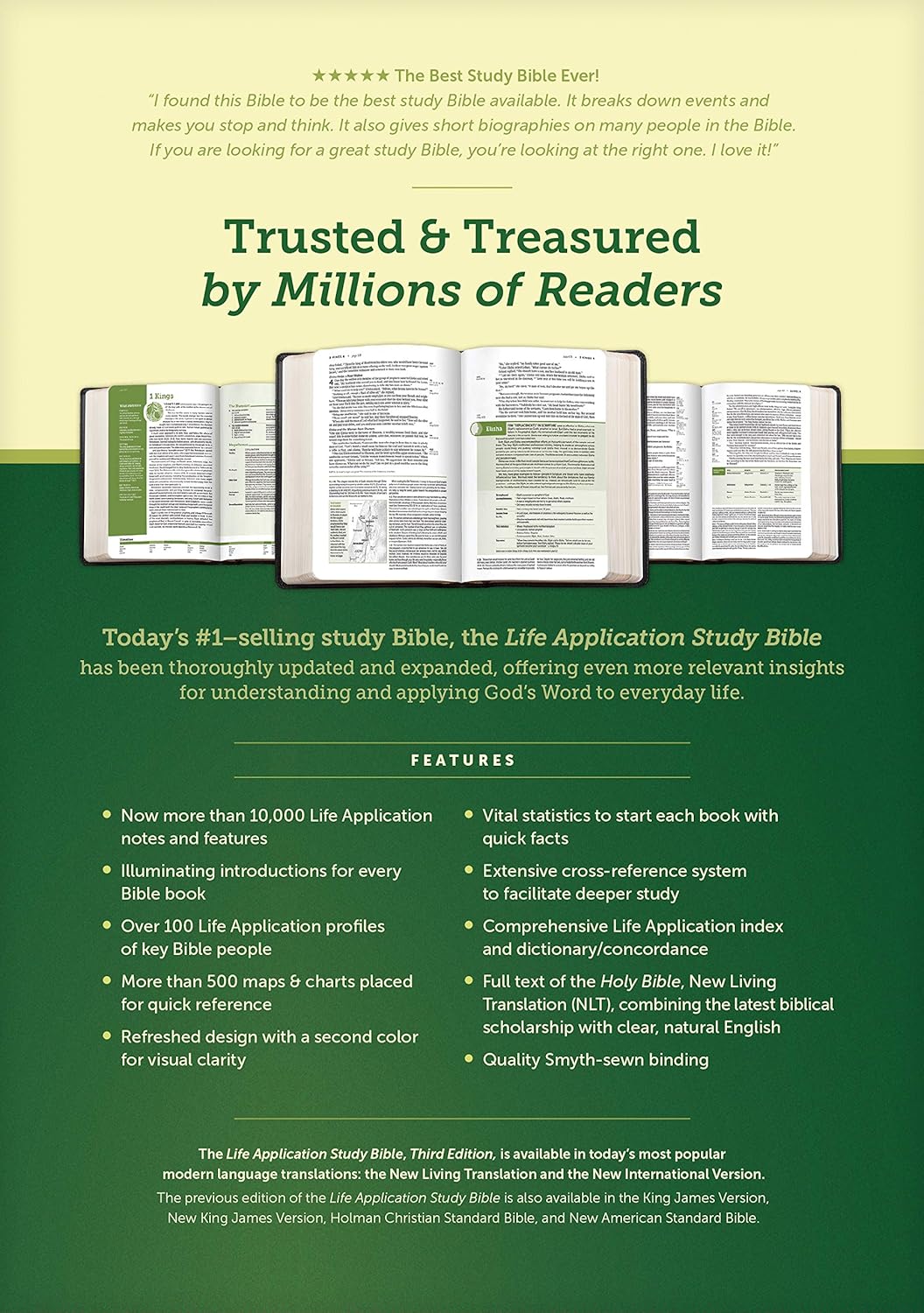 NLT LIFE APPLICATION STUDY BIBLE, THIRD EDITION
