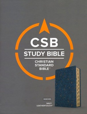 CSB HOL STUDY BIBLE STANDARD SZ LT NAVY IDX