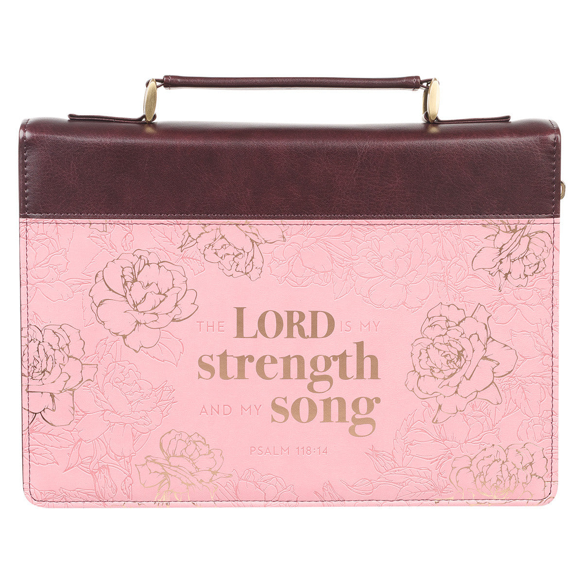 CAG BBM719 BIBLE COVER FAUXL MEDIUM 2TONE PINK