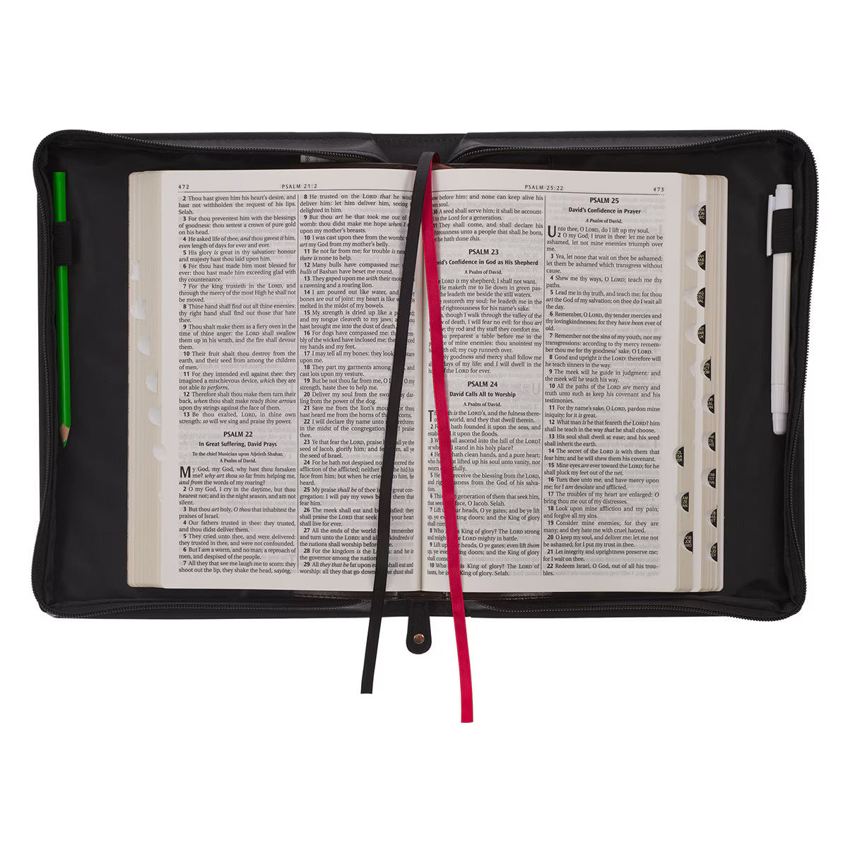 CAG BBL818 BIBLE COVER CLASSIC GRAY/BLACK TRUST IN THE LORD PROV. 3:5