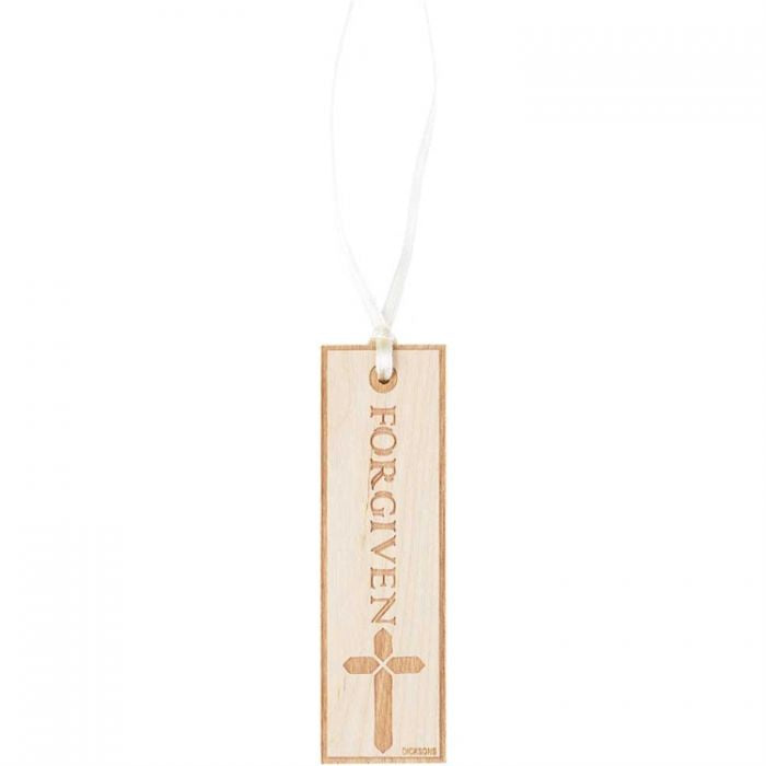 DIC BKMW-7004 BOOKMARK WOOD CROSS FORGIVEN