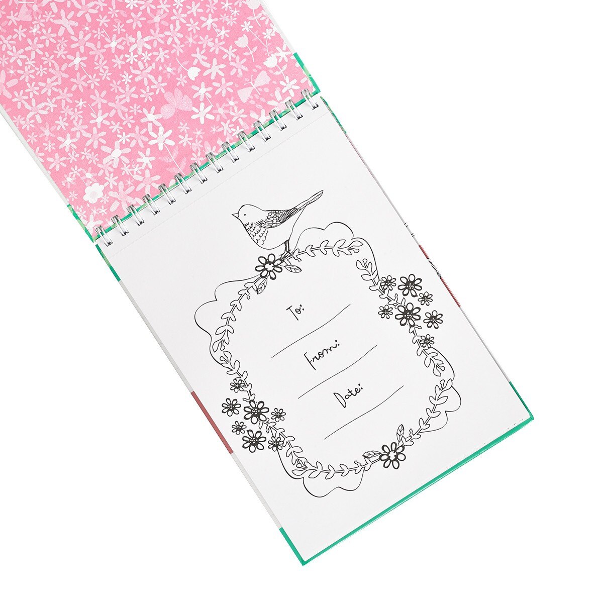 CAG CLR008 COLORING BOOK WIREBOUND JOY FOR THE JOURNEY