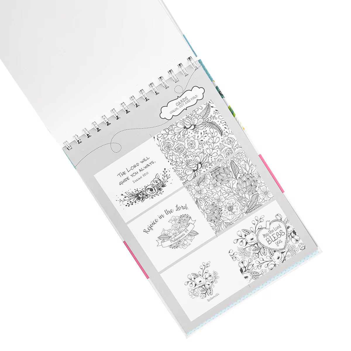 CAG CLR009 COLORING BOOK WIREBOUND THE WORD IN COLOR